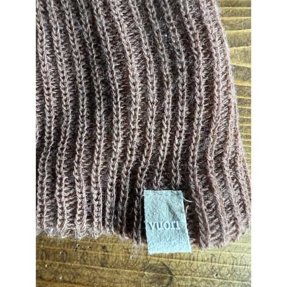 Vuori Women's OS Brown Knit Beanie Hat - Picture 2 of 5